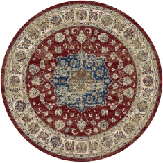 Mastercraft 057-0559/1464 Da Vinci Round Rug - Red Mastercraft 057-0559/1464 Da Vinci Round Rug - Red
