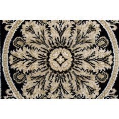 Mastercraft 057-0801/3233 Da Vinci Round Rug - Black/Gold