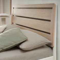 Delta Scandi Oak & Soft Grey Slatted Bedstead Delta Scandi Oak & Soft Grey Slatted Bedstead