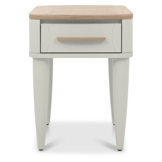 Delta Scandi Oak & Soft Grey Lamp Table