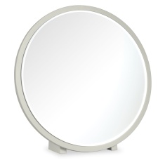 Delta Scandi Oak & Soft Grey Vanity Mirror