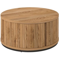 Kingston Rustic Oak Round Coffee Table Kingston Rustic Oak Round Coffee Table