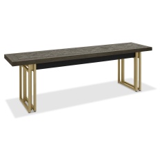 Vancouver Fumed Oak Wooden Bench