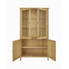 Hardwick Oak Display Cabinet