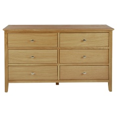 Hardwick Oak 3 + 3 Chest of Drawers