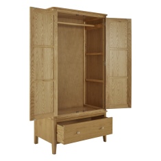 Hardwick Oak Double Wardrobe