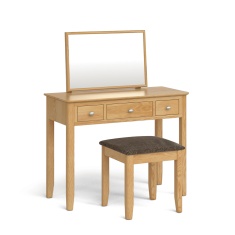 Hardwick Oak Dressing Table Set