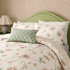 Sanderson Options Honeysuckle & Sweetpea Duvet Set