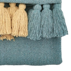 Reynosa Tassel Throw 130cm x 170cm - Teal