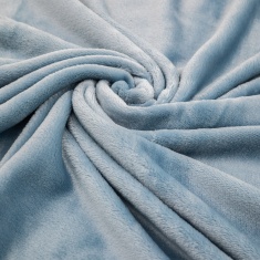 Santa Fe Fleece Super Soft Throw 200cm x 220cm - Blue