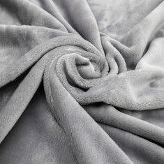 Santa Fe Fleece Super Soft Throw 200cm x 220cm - Grey