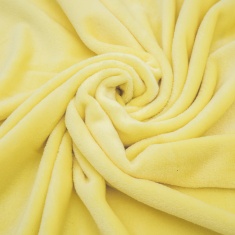 Santa Fe Fleece Super Soft Throw 200cm x 220cm- Lemon