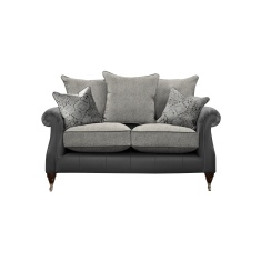 Parker Knoll Eastbury 2 Seater Pillow Back Leather/Fabric Sofa Parker Knoll Eastbury 2 Seater Pillow Back Leather/Fabric Sofa