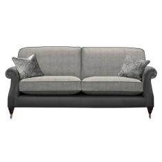 Parker Knoll Eastbury Grand Formal Back Leather/Fabric Sofa Parker Knoll Eastbury Grand Formal Back Leather/Fabric Sofa