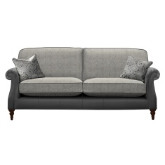 Parker Knoll Eastbury Grand Formal Back Leather/Fabric Sofa Parker Knoll Eastbury Grand Formal Back Leather/Fabric Sofa