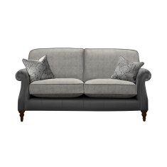 Parker Knoll Eastbury Large 2 Seater Formal Back Leather/Fabric Sofa Parker Knoll Eastbury Large 2 Seater Formal Back Leather/Fabric Sofa