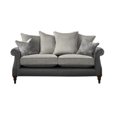 Parker Knoll Eastbury Large 2 Seater Pillow Back Leather/Fabric Sofa Parker Knoll Eastbury Large 2 Seater Pillow Back Leather/Fabric Sofa