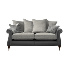 Parker Knoll Eastbury Large 2 Seater Pillow Back Leather/Fabric Sofa Parker Knoll Eastbury Large 2 Seater Pillow Back Leather/Fabric Sofa