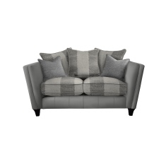 Parker Knoll Harlow 2 Seater Pillow Back Leather/Fabric Sofa Parker Knoll Harlow 2 Seater Pillow Back Leather/Fabric Sofa