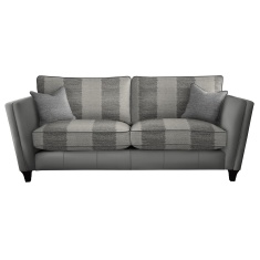 Parker Knoll Harlow Grand Formal Back Leather/Fabric Sofa Parker Knoll Harlow Grand Formal Back Leather/Fabric Sofa