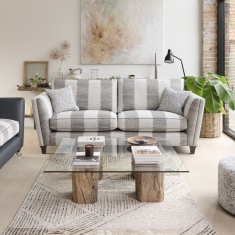 Parker Knoll Harlow Large 2 Seater Formal Back Fabric Sofa Parker Knoll Harlow Large 2 Seater Formal Back Fabric Sofa