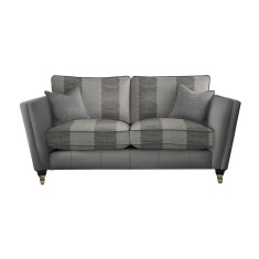 Parker Knoll Harlow Large 2 Seater Formal Back Leather/Fabric Sofa Parker Knoll Harlow Large 2 Seater Formal Back Leather/Fabric Sofa