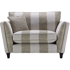 Parker Knoll Harlow Leather/Fabric Snuggler Parker Knoll Harlow Leather/Fabric Snuggler