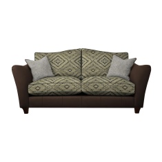 Parker Knoll Harriet 2 Seater Formal Back Leather/Fabric Sofa Parker Knoll Harriet 2 Seater Formal Back Leather/Fabric Sofa