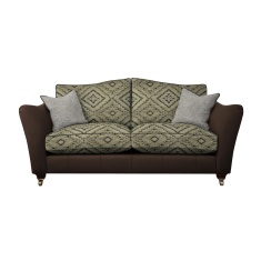 Parker Knoll Harriet 2 Seater Formal Back Leather/Fabric Sofa Parker Knoll Harriet 2 Seater Formal Back Leather/Fabric Sofa