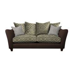 Parker Knoll Harriet 2 Seater Pillow Back Leather/Fabric Sofa Parker Knoll Harriet 2 Seater Pillow Back Leather/Fabric Sofa