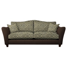 Parker Knoll Harriet Grand Formal Back Leather/Fabric Sofa Parker Knoll Harriet Grand Formal Back Leather/Fabric Sofa