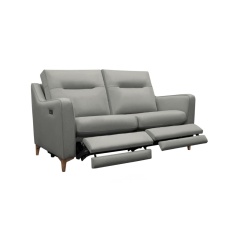 G Plan Austen 2 Seater Leather Sofa With Double Power Footrest & USB G Plan Austen 2 Seater Leather Sofa With Double Power Footrest & USB