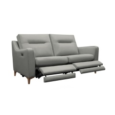 G Plan Austen 3 Seater Leather Sofa With Double Power Footrest & USB G Plan Austen 3 Seater Leather Sofa With Double Power Footrest & USB
