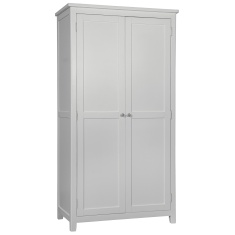 Cannes 2 Door Wardrobe - Painted Pebble Grey Cannes 2 Door Wardrobe - Painted Pebble Grey