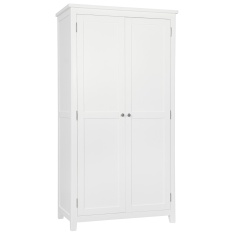 Cannes 2 Door Wardrobe - Painted White Cannes 2 Door Wardrobe - Painted White