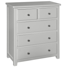 Cannes 2+3 Chest of Drawers - Painted Pebble Grey Cannes 2+3 Chest of Drawers - Painted Pebble Grey