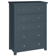 Cannes 2+4 Chest of Drawers - Painted Blue Cannes 2+4 Chest of Drawers - Painted Blue