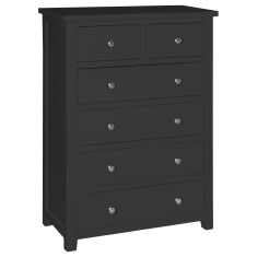 Cannes 2+4 Chest of Drawers - Painted Charcoal Cannes 2+4 Chest of Drawers - Painted Charcoal