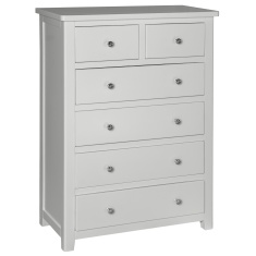 Cannes 2+4 Chest of Drawers - Painted Pebble Grey Cannes 2+4 Chest of Drawers - Painted Pebble Grey