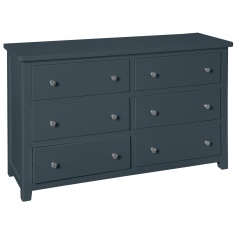 Cannes 6 Drawer Chest - Painted Blue Cannes 6 Drawer Chest - Painted Blue