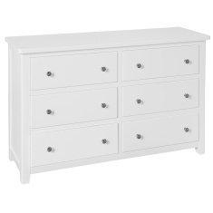 Cannes 6 Drawer Chest - Painted White Cannes 6 Drawer Chest - Painted White