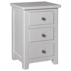 Cannes Bedside Cabinet - Painted Pebble Grey Cannes Bedside Cabinet - Painted Pebble Grey