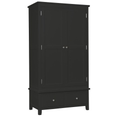 Cannes Gents Wardrobe - Painted Charcoal Cannes Gents Wardrobe - Painted Charcoal