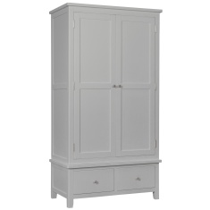 Cannes Gents Wardrobe - Painted Pebble Grey Cannes Gents Wardrobe - Painted Pebble Grey