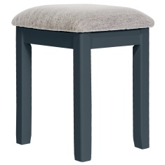 Cannes Upholstered Dressing Table Stool - Painted Blue Cannes Upholstered Dressing Table Stool - Painted Blue