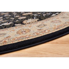 Mastercraft 6529/090 Noble Art Round Rug - Black/Gold