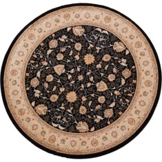 Mastercraft 6529/090 Noble Art Round Rug - Black/Gold Mastercraft 6529/090 Noble Art Round Rug - Black/Gold