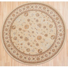 Mastercraft 6529/190 Noble Art Round Rug - Cream/Gold