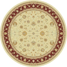 Mastercraft 6529/191 Noble Art Round Rug - Cream/Red Mastercraft 6529/191 Noble Art Round Rug - Cream/Red