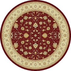 Mastercraft 6529/391 Noble Art Round Rug - Red/Gold Mastercraft 6529/391 Noble Art Round Rug - Red/Gold